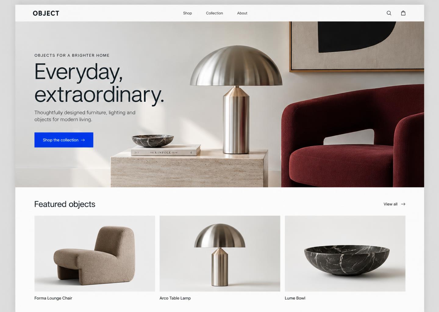 OBJECT — Design retail & e-commerce