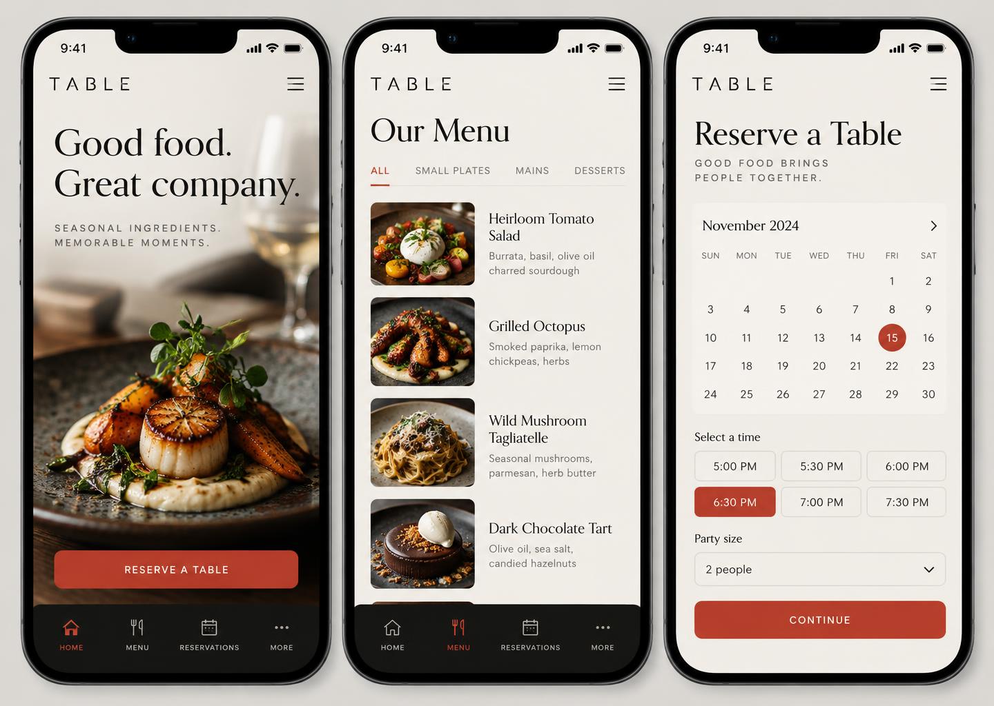 TABLE — Restaurant & dining